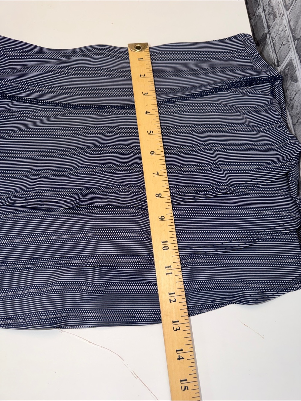 Athleta Navy and White Striped Athletic Skorts - Picture 6 of 8